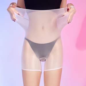 Viviblook Z0105PT02 Pantalones Cortos Sexys para Mujer, Medias de Seda Brillante Elásticas, Ropa Interior Sexy sin Costuras, Pantalones Cortos de Cintura Alta - Product Image 3