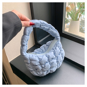 2025 nouveau Mini dames bouffant maquillage sacs à main à la mode plissé sous les bras dames petit fourre-tout sac à main - Product Image 6