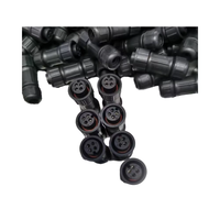 M12 4Pin mâle et femelle IP67/IP68 connecteurs de câble d'alimentation de lumière LED extérieure