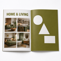 Service d'impression économique de catalogues, brochures et dépliants personnalisés en papier couché avec logo pour entreprises, fabriqué au Jiangsu