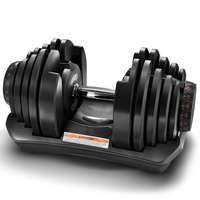 Haltères réglables, nouveau Design spécial de, entraînement de levage du poids, outil à domicile rapide, 40kg 90lb
