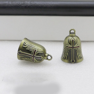 Llavero con Cruz, Colgante Religioso de Aleación de Zinc, Anillo de Metal Hecho a Mano, Forma Redonda, Grabado en Relieve - Product Image 3