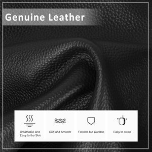 Women’s Genuine Leather Tote <b>Bag</b> with Zipper Closure | Large Capacity Work Shoulder <b>Bag</b> | Lightweight Office Handbag - Product Image 5