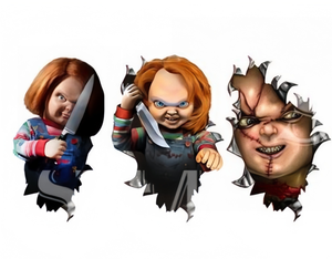 Adesivi 3D Cambia Colore per Halloween: Lanterna, Ghoul, Strega, Aquila, Zombie, Scheletro, Vampiro - Product Image 3