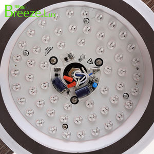 Gran oferta de productos para el hogar, dormitorio, Hotel, personalizado, pantalla de lámpara acrílica de 55 pulgadas, luces de ventilador de techo de 6 aspas - Product Image 4