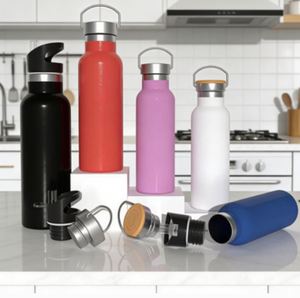 Vaso térmico promocional 2026 de gran venta al por mayor, botella de agua con asa de boca ancha para gimnasio con logo, aislamiento al vacío - Product Image 5