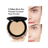 Poudre compacte végétalienne naturelle mate soyeuse waterproof anti-brillance éclaircissante et blanchissante à marque privée – Teint foncé/moyen foncé