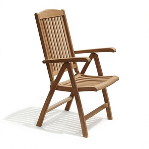 Chaise pliante de jardin moderne et durable avec structure en teck pour une utilisation en extérieur dans la cour, fabriquée en Indonésie - Product Image 1