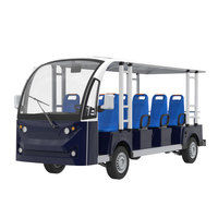 Bus électrique touristique OEM personnalisé, faible bruit, 8, 11, 14, 17, 23, 27 places, pour sites touristiques et stations balnéaires