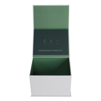 Boîte de parfum cosmétique magnétique de luxe avec logo personnalisé, finition mate, emballage en carton, boîte à couvercle non pliable