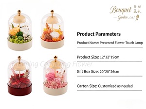 Lámpara de Mesa con Rosa Eterna Preservada, Luz Nocturna de Larga Duración (3-5 Años), Regalo para <span class=keywords><strong>el</strong></span> Día de San Valentín, Pascua, Día de la Madre - Product Image 3