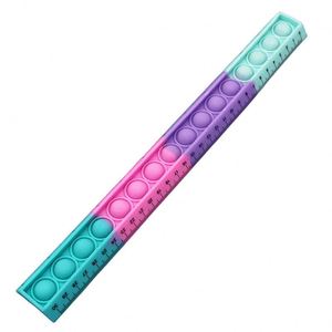 Novedades en Papelería de Silicona, Reglas Creativas de Color Caramelo, Regla de Burbujas Antiestrés, Linda Regla para Niños, Regalos - Product Image 3