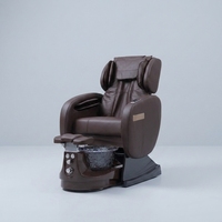 Fauteuil de pédicure moderne de luxe pour salon de manucure, avec massage par vibration et bain à remous, siège inclinable réglable, mobilier de salon de manucure sans tuyauterie