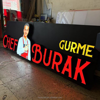 Letrero de Acrílico con Iluminación Frontal, Letrero Personalizado Impermeable con Iluminación Led para Tienda, Letras de Canal 3D