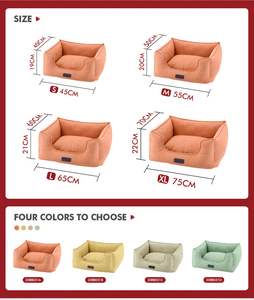 Cama Rectangular Moderna para Mascotas, Superventas <span class=keywords><strong>2026</strong></span>, para Todas las Estaciones, Color de Moda, Lavable, Tipo Sofá, para Uso en Interiores y Exteriores - Product Image 3