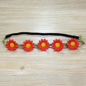 Diademas Bohemias con Flores Tropicales, para Primavera, Verano, Playa, Vacaciones, Novia, Boda, Corona Floral de Margaritas y Girasoles - Product Image 5