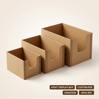 Cartons d'emballage en kraft ondulé OEM, gaufrage, cartons pliables, boîtes en papier personnalisables pour l'électronique, les vêtements, la vente au détail en ligne