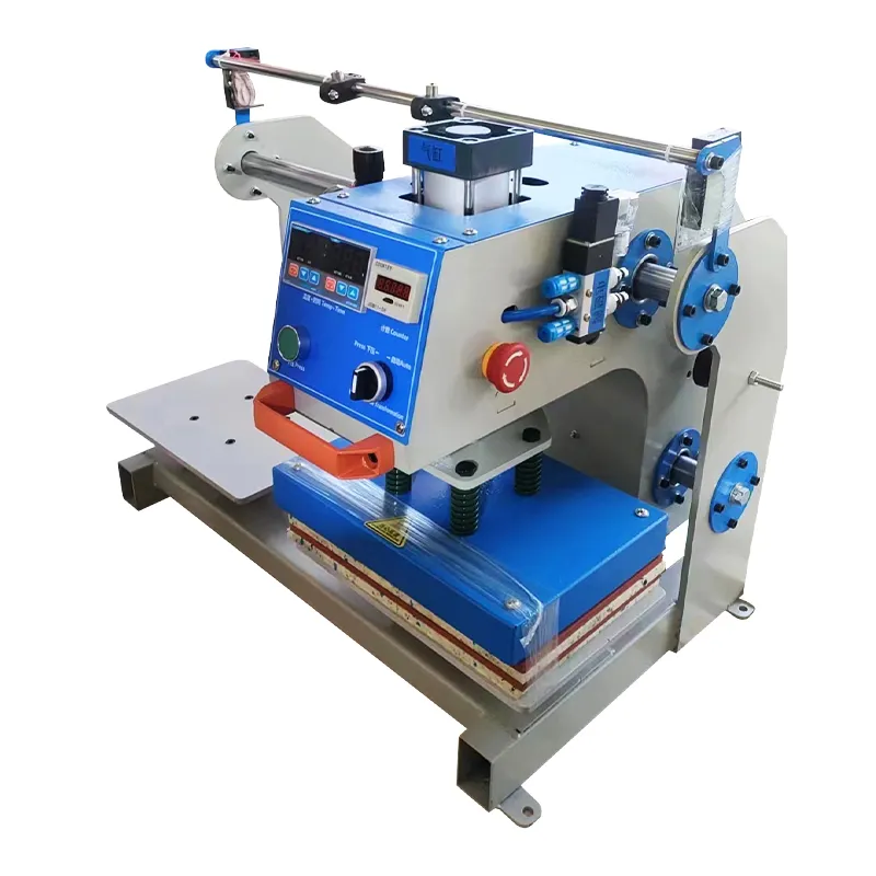 small size 12*12 cm Dual station heat press machine for clothes bag etc.