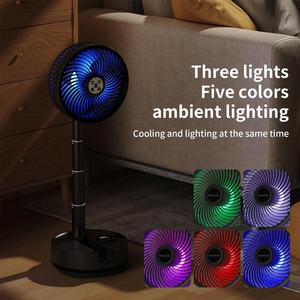 Ventilador Socool de 20000 mAh, Plegable, Digital, Portátil, para Exteriores, con Luz LED, 9 Modos Ajustables, Carga USB, Temporizador de 8 Horas, Recargable - Product Image 5