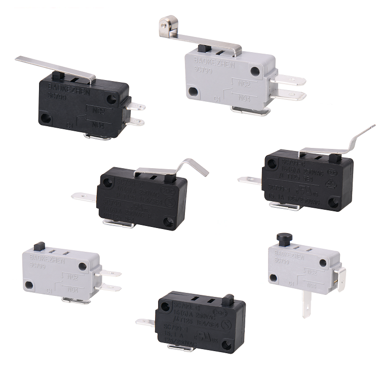 SC799 16a 125/250vac माइक्रो स्विच Baokezhen Hight रेटिंग Microswitch