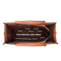 Nouveaux sacs fourre-tout en cuir PU avec fermeture éclair et logo personnalisé pour femmes, imperméables, pour l'automne, sacs à bandoulière pour le travail