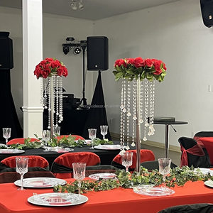 Luxury Metal Crystal Wedding Centerpieces <strong>Flower</strong> Stand <strong>Vase</strong> for Wedding Table Wedding Decoration &amp; Event Supplies - Product Image 6