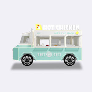 Remorque de restauration mobile pour pizzas, cuisine mobile, camion de restauration, achat de remorques de restauration entièrement équipées, cuisine entièrement équipée - Product Image 2