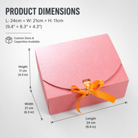 Boîte cadeau en papier rigide rose avec logo personnalisé, fermeture à ruban, boîte en papier artistique pour parfum, cosmétiques, bijoux, cadeau de fête