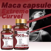 Poudre de Maca Noire Gélules de Beauté pour Fessiers Adultes, Grossissement des Fesses, Gélules d'Amélioration des Fessiers