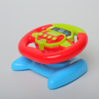 Volant de simulation musical et lumineux en ABS pour enfants, jouet éducatif pour l'apprentissage précoce, cadeau à piles pour tous les âges
