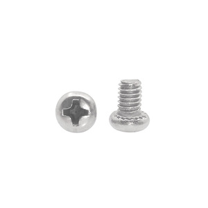 Tornillo de cabeza plana con ranura cruzada de acero inoxidable 304 con dientes PM4*6-SS para reparación y reemplazo - Product Image 1