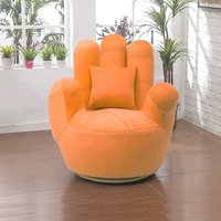 Canapé en PU en forme de main à cinq doigts, design minimaliste moderne, mobilier de salon pour petit appartement, balcon, ordinateur