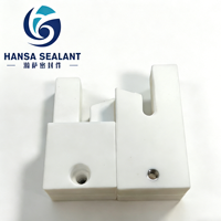 HANSA Pièces usinées en PTFE de haute qualité, bloc coulissant en forme de U avec insert métallique pour équipement d'automatisation
