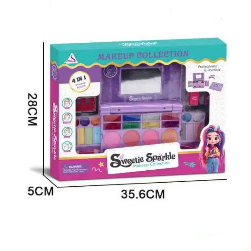 DIY OEM Children's Makeup for Girls Real Make up Toys Kits Fold Out ...