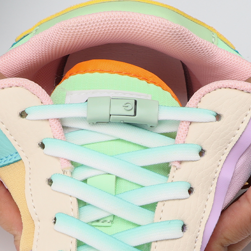 Elastic Shoe Laces for Sneakers No Tie Shoelaces Flat Men and Women Casual Shoes Lazy Shoelace Colored Metal Lock 11 Color