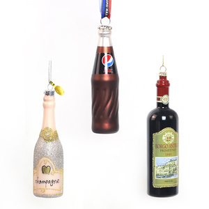 Décoration d'arbre de jardin <span class=keywords><strong>gonflable</strong></span> de Noël personnalisé figurines en verre suspendues souvenirs - Product Image 2