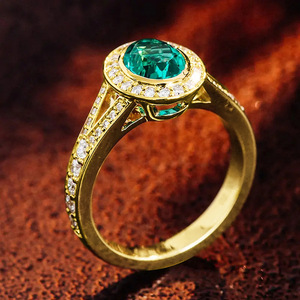 Anello di Lusso a Forma Ovale, Elegante Anello Singolo alla Moda per Donne, Accessorio per Feste e Uso Quotidiano - Product Image 2