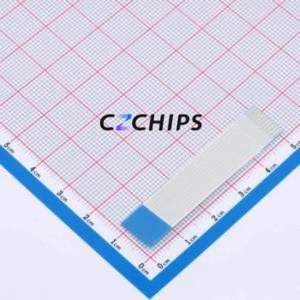 HX FFC-1.0-10P-50mm F FFC Cable (Flexible Flat Cable) P=1mm Connector 10P 1mm 0.3mm Reverse - Product Image 2