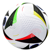 Ballon de football en PU personnalisé Aiju en gros, taille 5, thermocollé, pour l'entraînement de football, avec emballages personnalisables