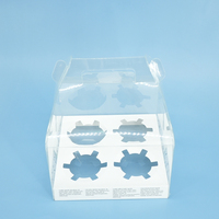 Boîte à cupcakes transparente avec insert, emballage pour pâtisserie, boîte de présentation pour muffins et gâteaux