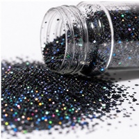 Vente en gros de pots à paillettes de 2 oz, 24 couleurs, paillettes holographiques épaisses pour gobelets, résine, slime, décoration de Noël 2026