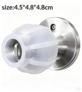 Protection de poignée de porte en silicone de qualité alimentaire, souple, anti-pincement, antidérapante pour personnes âgées et enfants, pare-chocs silencieux pour mur de porte - Product Image 4