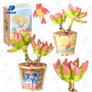 STEM giáo dục thực vật Bonsai Kit trong nhà sáng tạo xây dựng đồ chơi cho trẻ em 5-7 năm trong nhà hoạt động hoa nhựa - Product Image 2