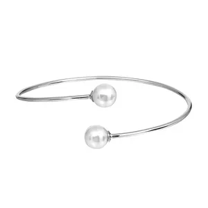 AIJIER Latest design vogue jewellery bangles silver 925 bangle with pearl