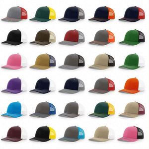 Gorra de béisbol de cuero con parche de caza y LOGO personalizado, gorra deportiva de 6 paneles con malla unisex Richardson 112, gorras trucker de moda para exteriores - Product Image 1