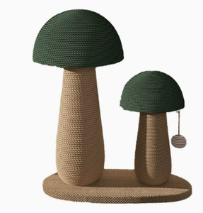 Mushroom <b>Cat</b> <b>Scratching</b> <b>Post</b> Wear Resistant Hemp Rope <b>Cat</b> Scratcher Interactive Ball Standing <b>Cat</b> Toy <b>for</b> Indoor <b>Cats</b> - Product Image 1