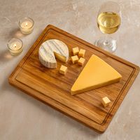 16 "X 11" X 1 "Grill Bamboe Snijplank Bulk Custom Grote Charcuterie Vlees Steak Slager Hakblok Voor Graveren