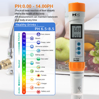Testeur PH numérique PH-200 étanche IP67 avec fonction d'étalonnage automatique, testeur de qualité de l'eau