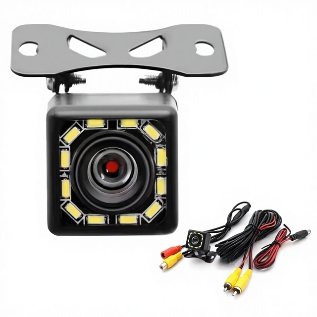 12 LED Car Rear View Backup Camera  CCD  Waterproof Night Vision 12V Parking Reversing Aid Universal