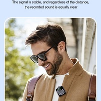 Nuovo Registratore Vocale con Riduzione del Rumore, Microfono Lavalier Professionale, Attrezzatura per Podcast, Microfono Wireless Portatile 3 in 1